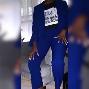 TAHARI Petite Royal Blue Suit